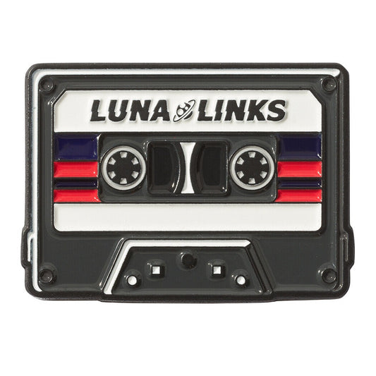 Luna Links Novelty Metal & Enamel Golf Ball Marker - Cassette Tape