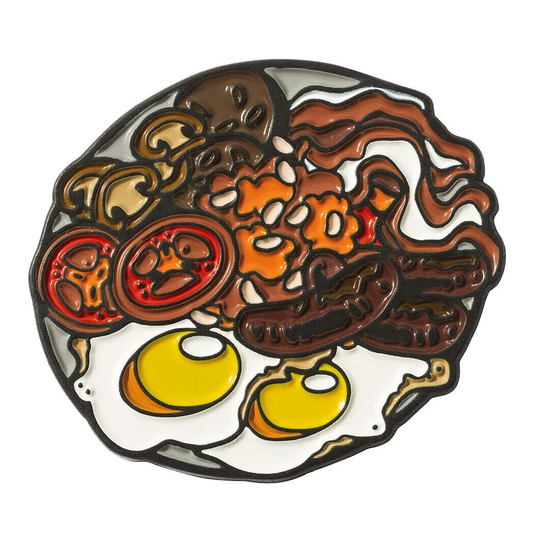 Luna Links Novelty Metal & Enamel Golf Ball Marker - Full English Breakfast