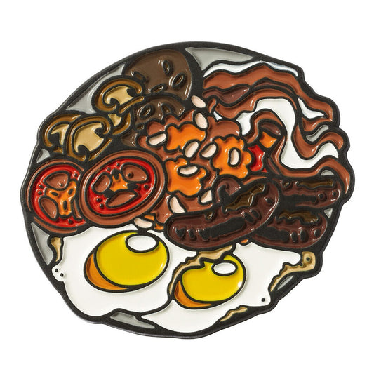 Luna Links Novelty Metal & Enamel Golf Ball Marker - Full English Breakfast