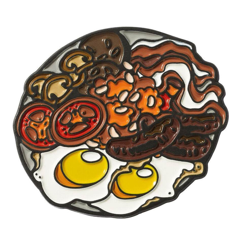 Luna Links Novelty Metal & Enamel Golf Ball Marker - Full English Breakfast