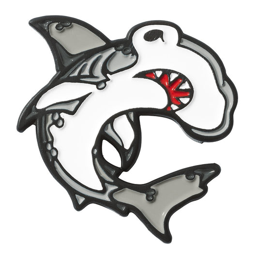 Luna Links Novelty Metal & Enamel Golf Ball Marker - Hammerhead Shark