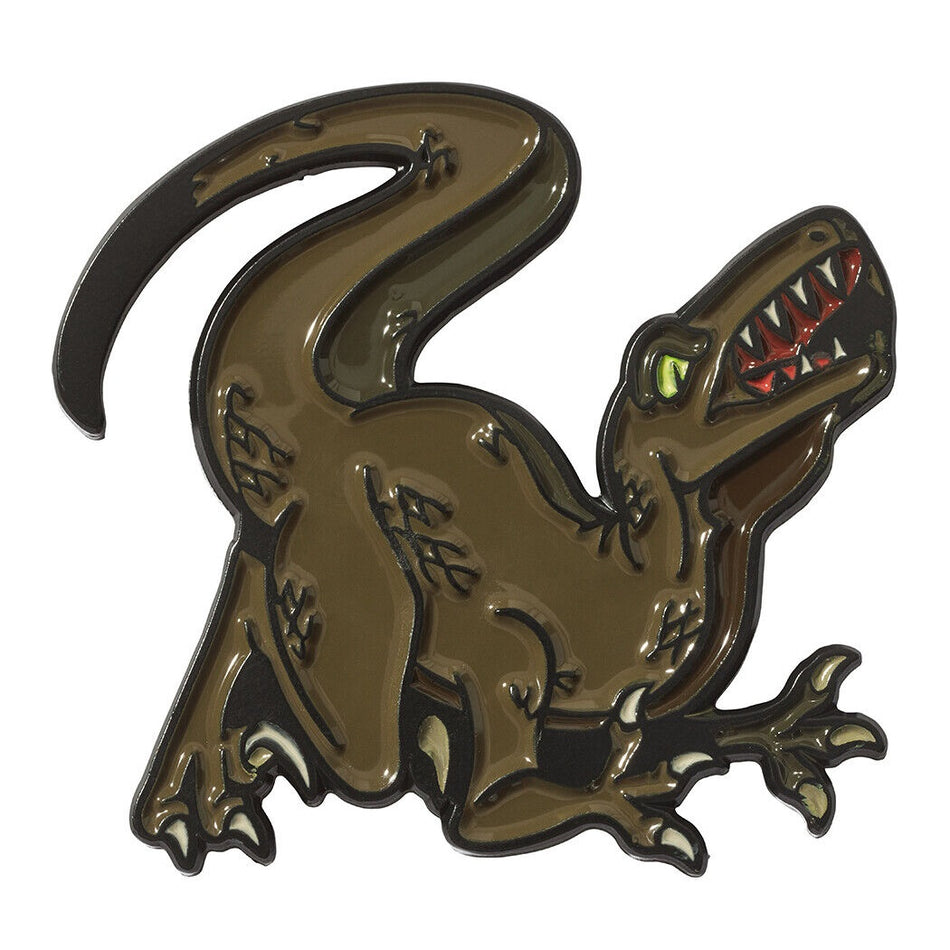Luna Links Novelty Metal & Enamel Golf Ball Marker -  Raptor Dinosaur