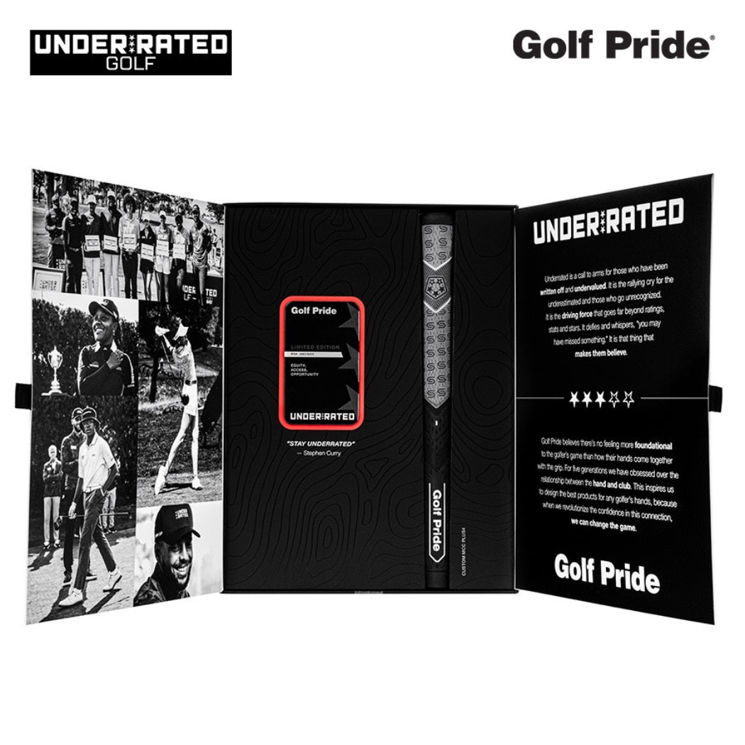 Golf Pride MCC Plus4 Stephen Curry Grip Kit Limited Edition - information leaflet