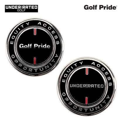 Golf Pride MCC Plus4 Stephen Curry Grip Kit Limited Edition - ball marker front and reverse