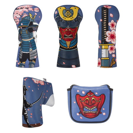 Luna Links Samurai Golf Headcovers – Driver, Fairway, Hybrid and Putter Covers