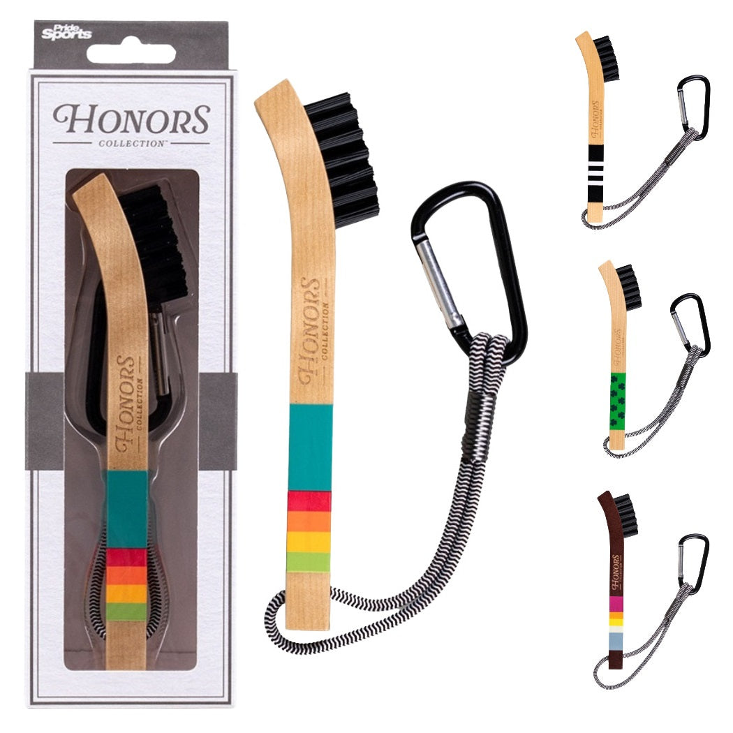 Pride Sports Honors Collection Wooden Golf Brush - All colours