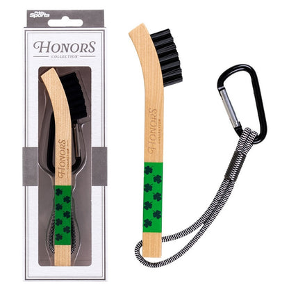 Pride Sports Honors Collection Wooden Golf Brush - Shamrock