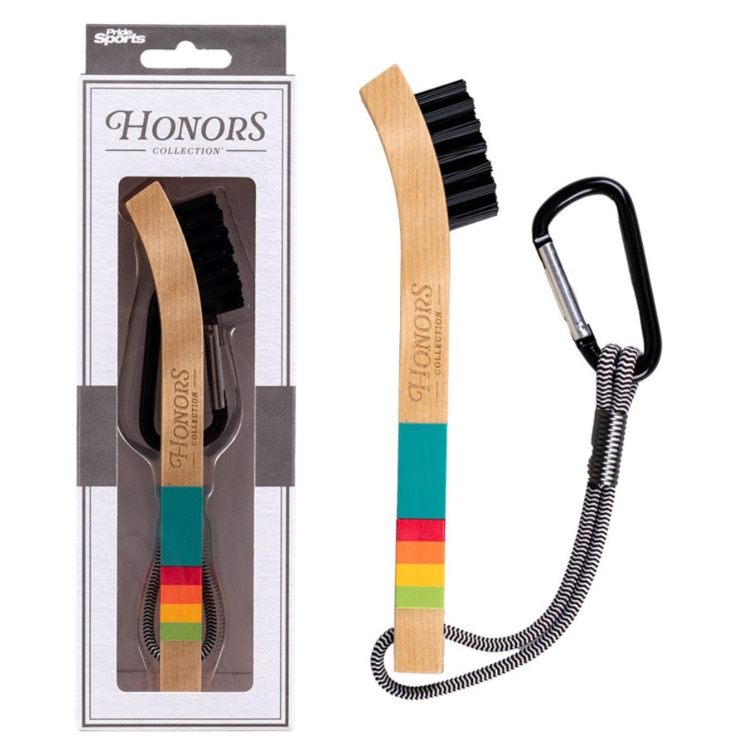 Pride Sports Honors Collection Wooden Golf Brush - Sunrise Gradient