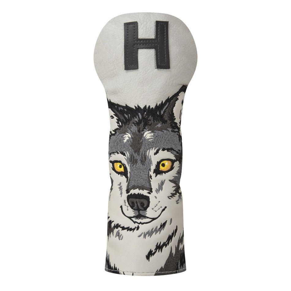 Luna Links Wolf Hybrid Golf Headcover - front view