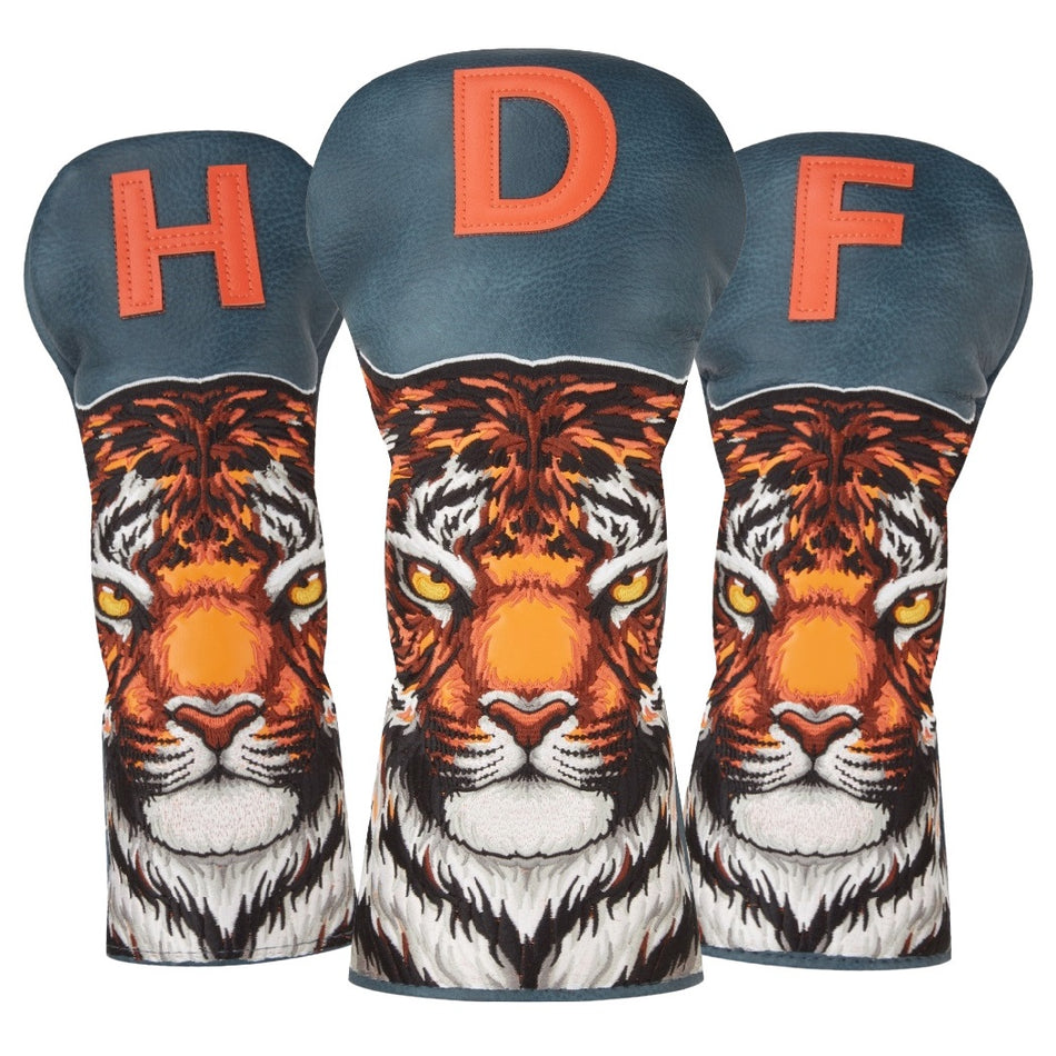 Luna Links Tiger Golf Headcovers - Driver, Fairway & Hybrid