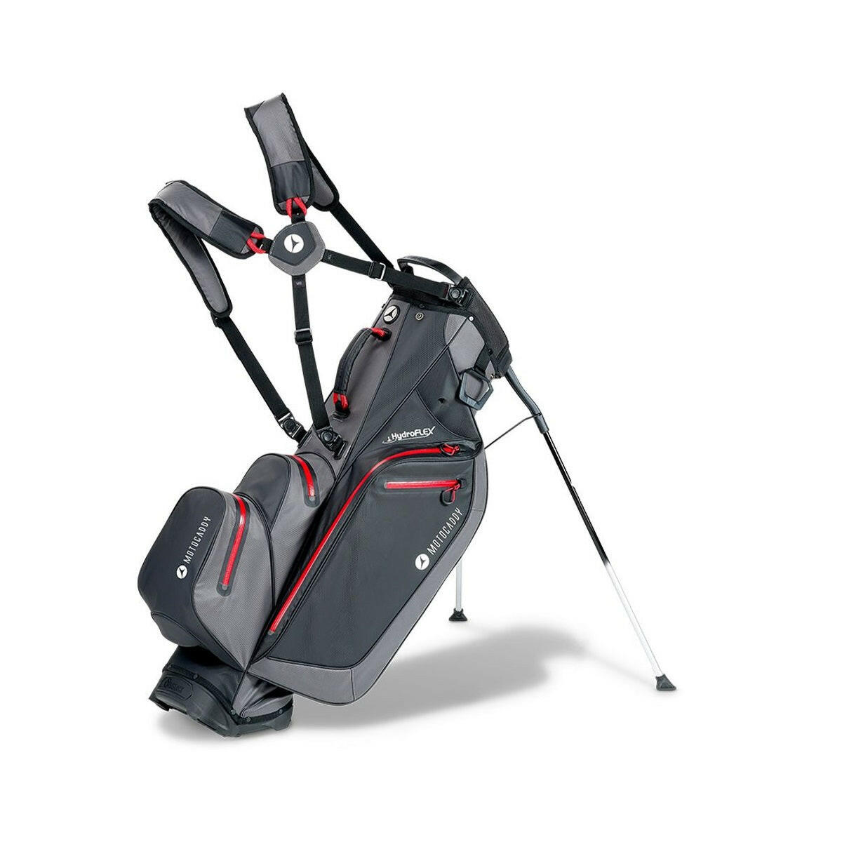 Motocaddy HydroFLEX Waterproof Stand Golf Bag in Red
