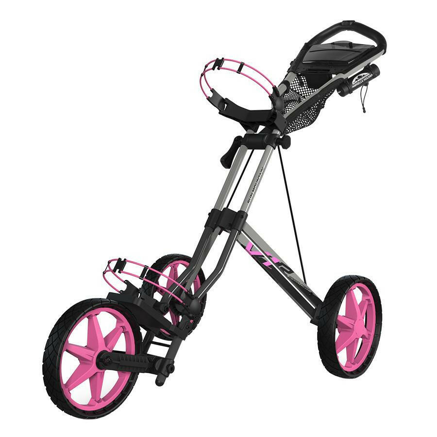 Sun Mountain V1R Speed Cart Golf Trolley  Gunmetal / Pink