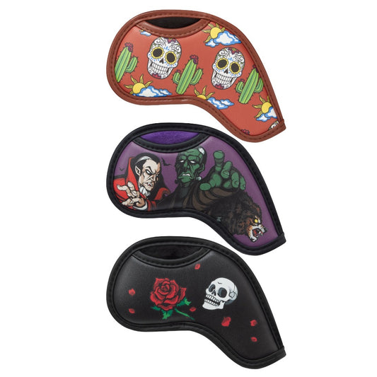 Luna Links Iron Headcovers – Desert Skull, Monster & Skull & Rose
