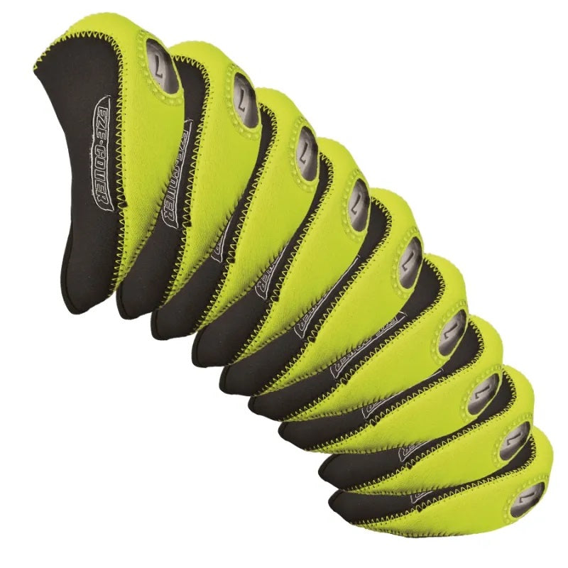 Longridge Golf Club Headcovers - For Driver, Fairway Wood, Hybrid & Irons - Iron Set Lime