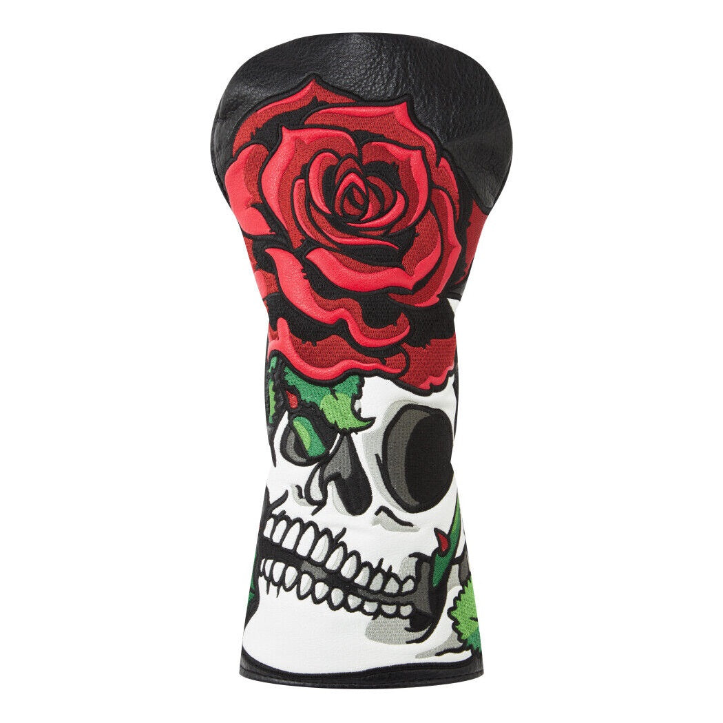 Luna Links Golf Driver Novelty Headcover - Skull & Rose
