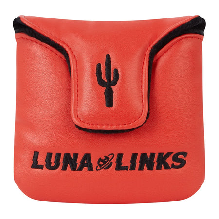 Luna Links Landscape Headcover - Mallet Yellow - rear view