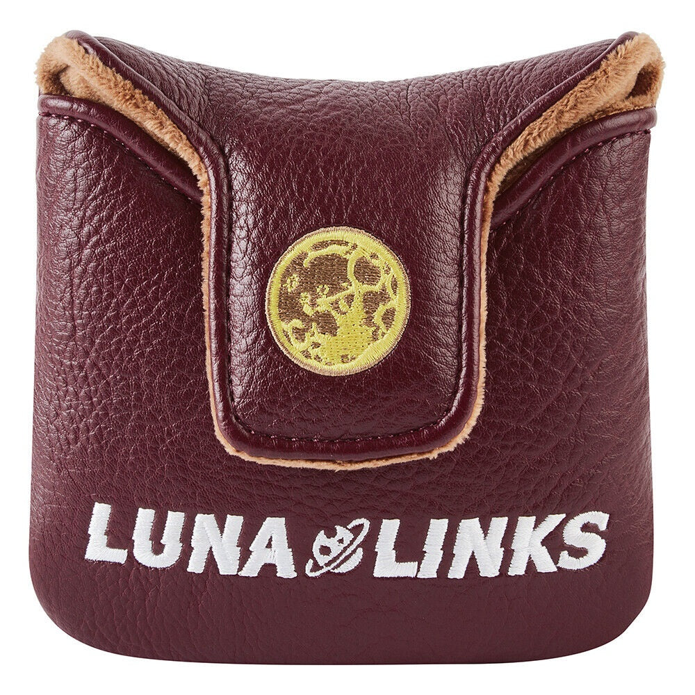Luna Links Mallet Putter Novelty Golf Club Headcover - Werewolf - reverse side with magnetic closure