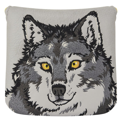 Luna Links Mallet Putter Novelty Golf Club Headcover - Wolf