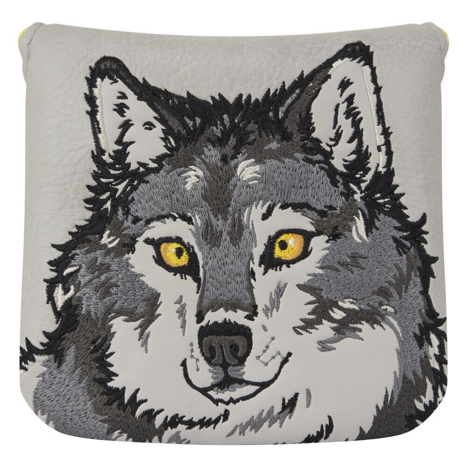 Luna Links Mallet Putter Novelty Golf Club Headcover - Wolf