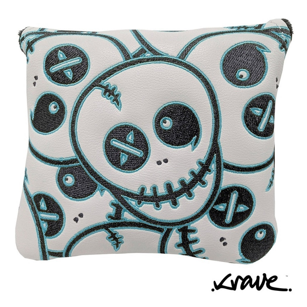 Krave Arctic Mallet Putter Headcover - front view