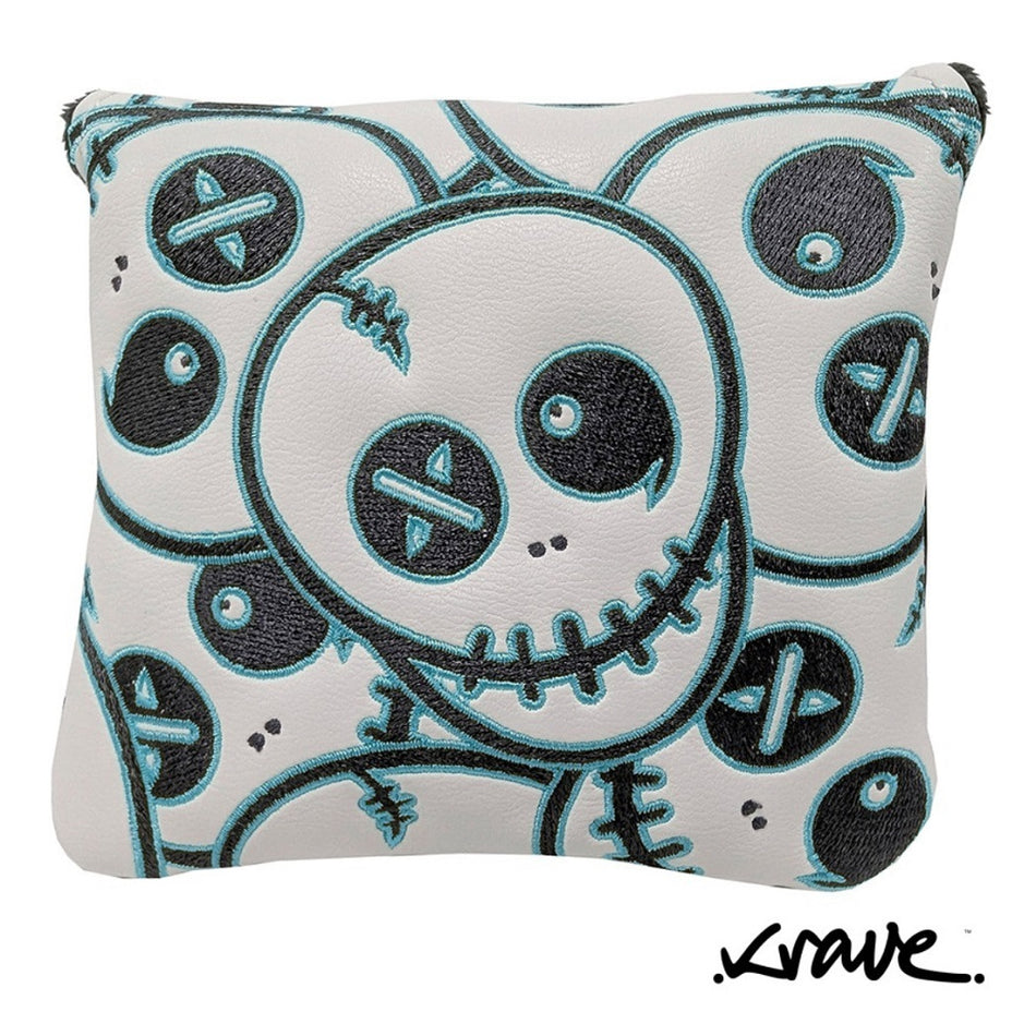 Krave Arctic Mallet Putter Headcover - front view