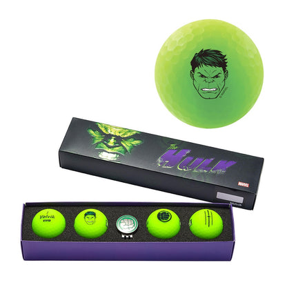 Volvik Vivid Marvel Hulk Golf Ball Gift Set