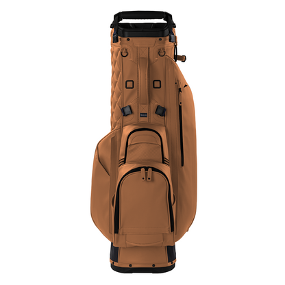 Sun Mountain Matchplay 14-Way Duravinyl Golf Stand/Carry Bag - Clay/Black - zipped pockets