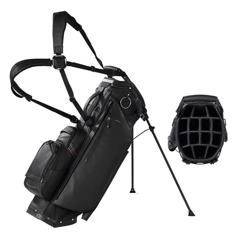 Sun Mountain Matchplay 14-Way Carry/Stand Bag - Black - showing 14-way top