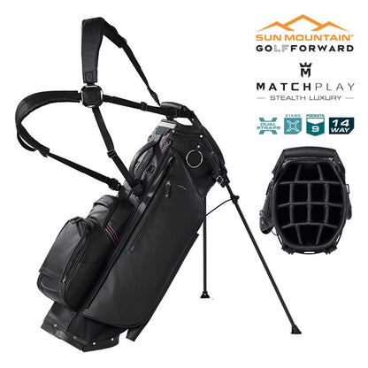 Sun Mountain Matchplay 14-Way Carry/Stand Bag - Black