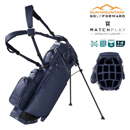 Sun Mountain Matchplay 14-Way Carry/Stand Bag - Navy