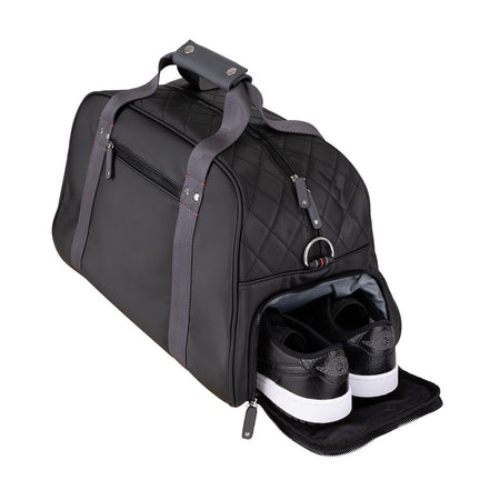 Sun Mountain Matchplay Lockeroom Duffel Bag - Black - showing shoe compartment