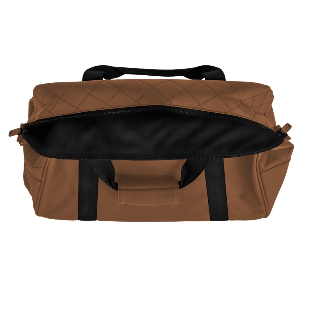 Sun Mountain Matchplay Lockeroom Duffel Bag - Clay/Black - double-ended zip and paisley lining