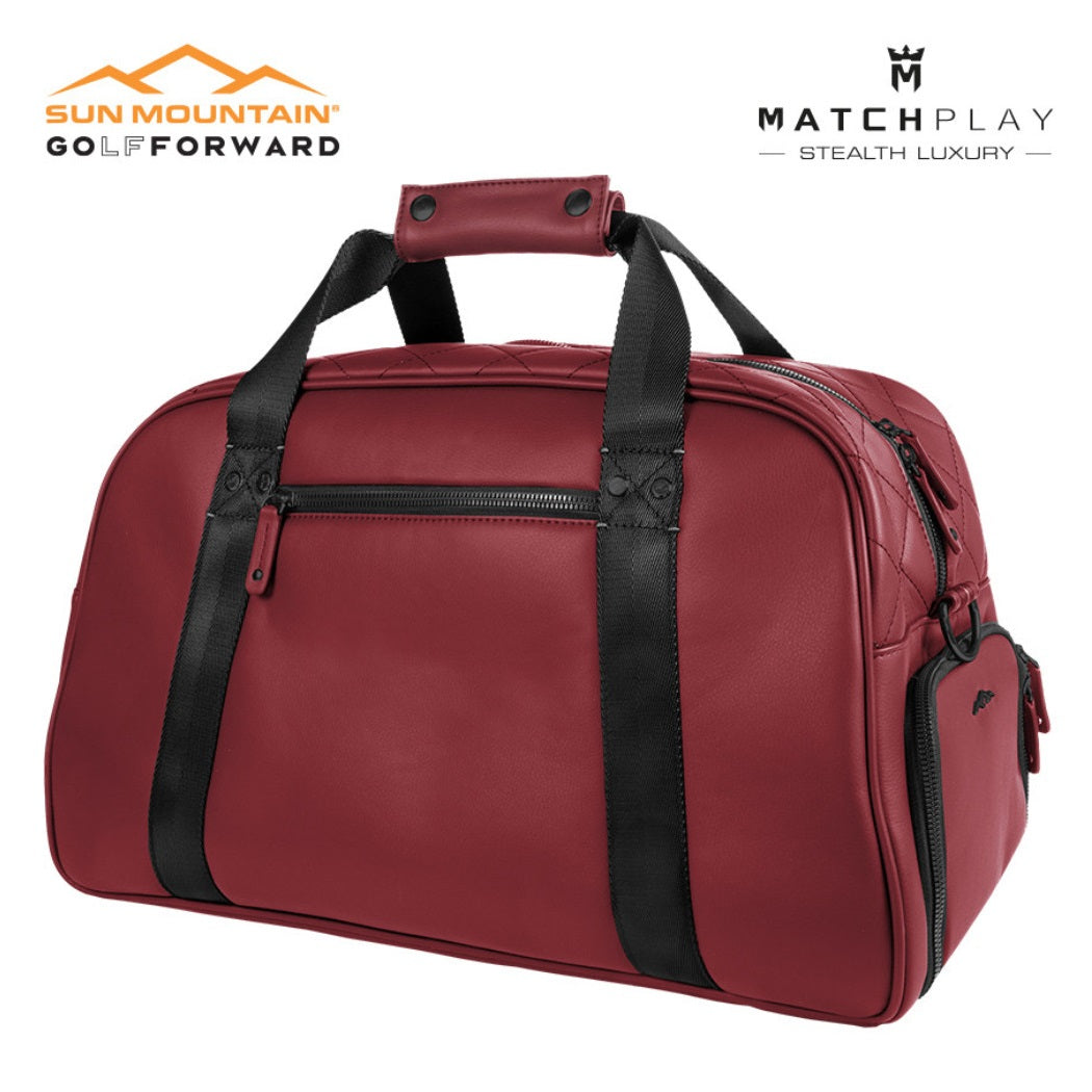 Sun Mountain Matchplay Lockeroom Duffel Bag - Merlot - carry handles