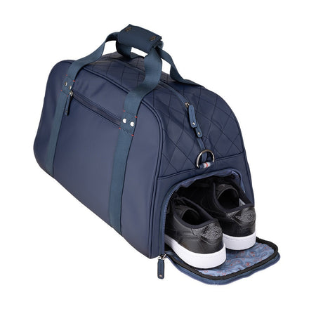 Sun Mountain Matchplay Lockeroom Duffel Bag - Navy - showing shoe compartment