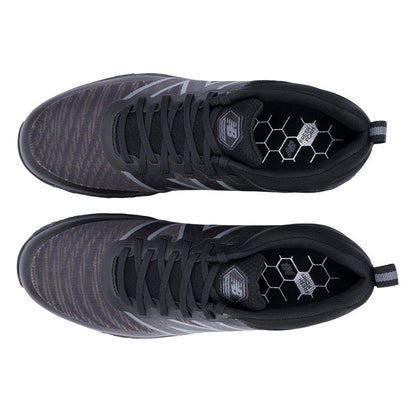 New Balance Men`s Fresh Foam Contend V2 Spikeless Golf Shoes - Black - overhead view