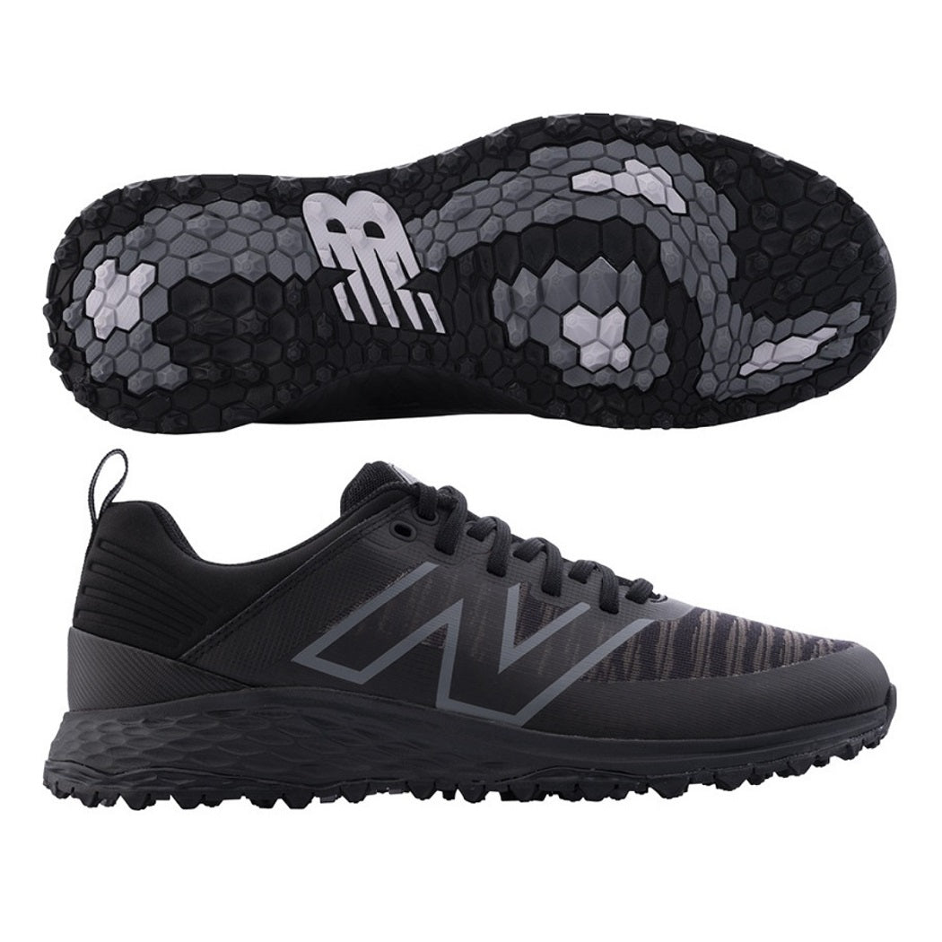 New Balance Men`s Fresh Foam Contend V2 Spikeless Golf Shoes - Black - spikeless sole