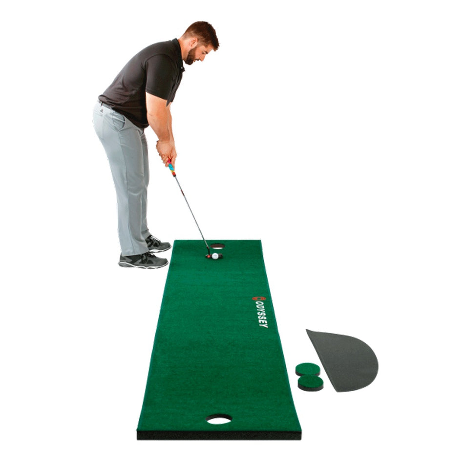 Odyssey 10' X 2' Putting Mat - shown in use