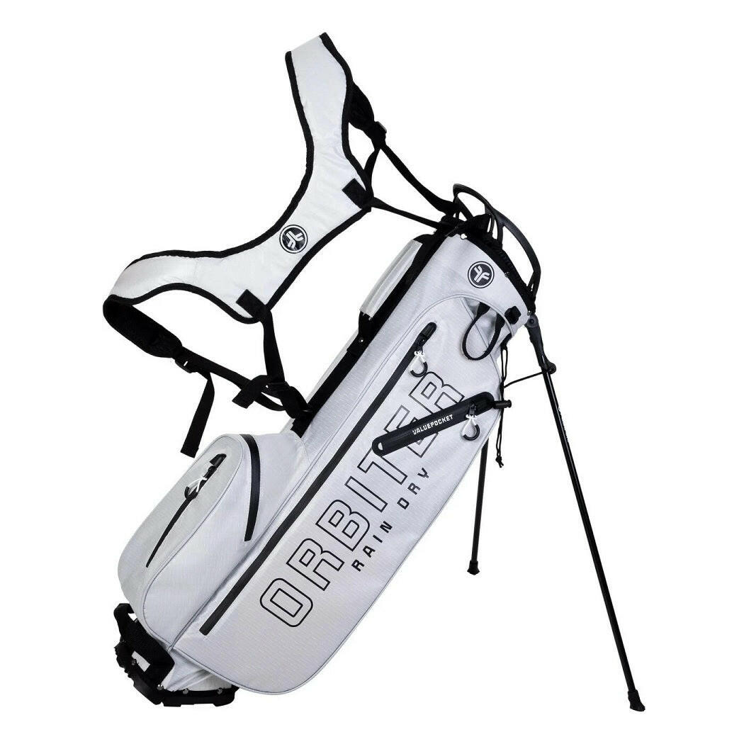 Fastfold Orbiter Rain Dry Stand Golf Bag - Grey/Black