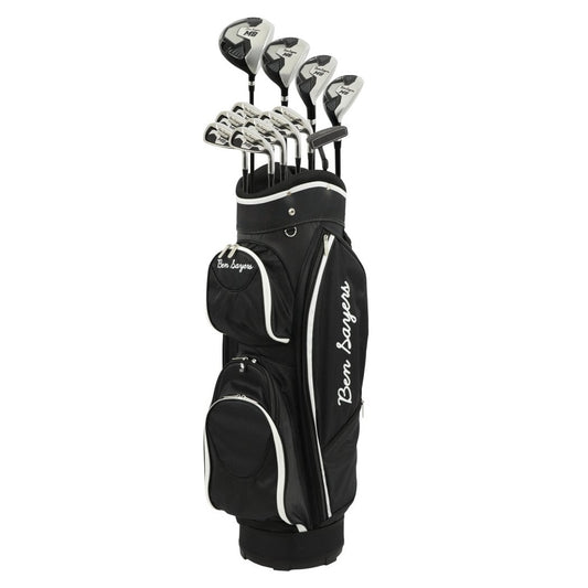 Ben Sayers M8 Ladies Golf Club Package Set with Cart Bag – Black/White