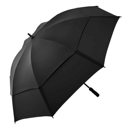 Hurricane Double Canopy Vented Golf Umbrella - Black