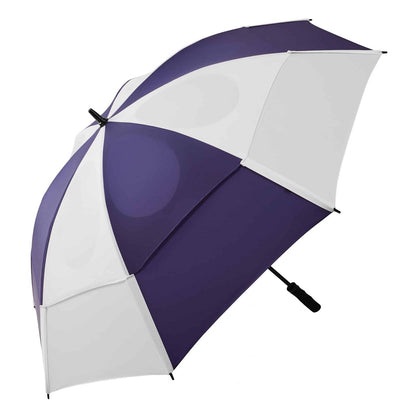 Hurricane Double Canopy Vented Golf Umbrella - Blue/White