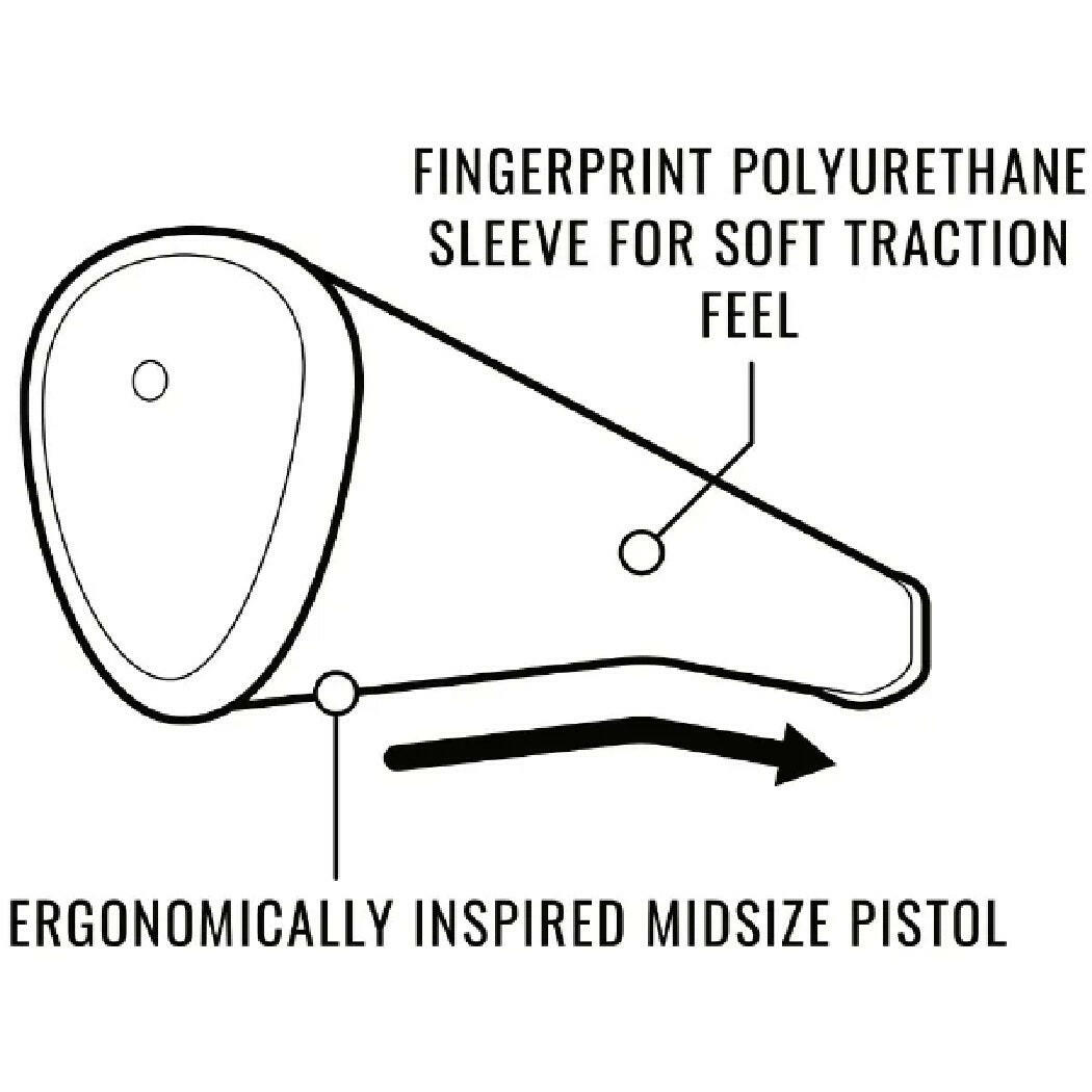 Lamkin Sink Fit PU grip pistol drawing