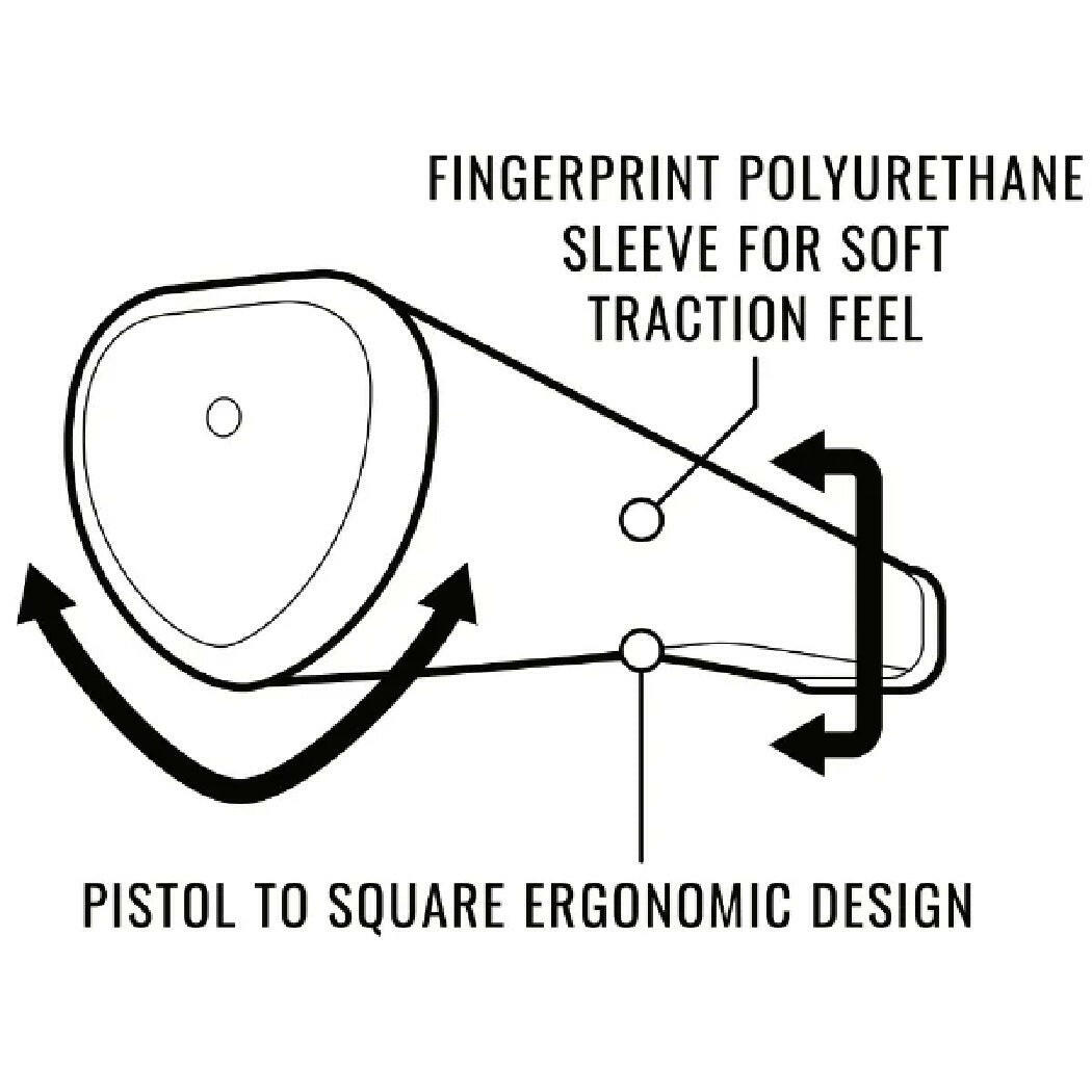 Lamkin Sink Fit PU grip pistolclaw drawing