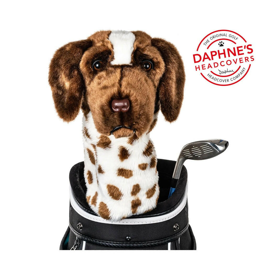 Daphne’s Novelty Golden Retriever Driver Headcover on Club