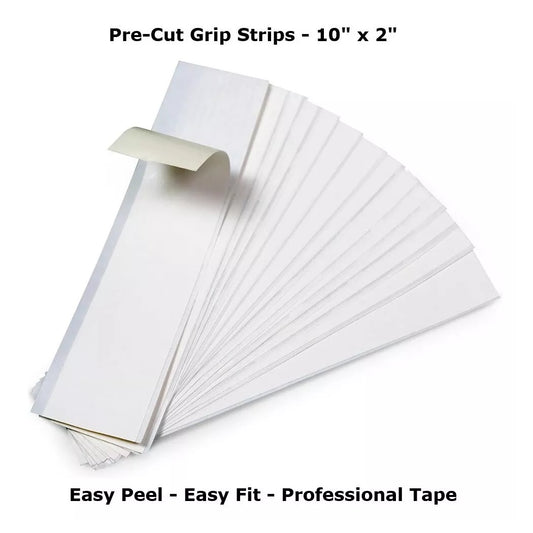 Professional Golf Grip Tape Strips - Easy Peel - Pre Cut 10" x 2"