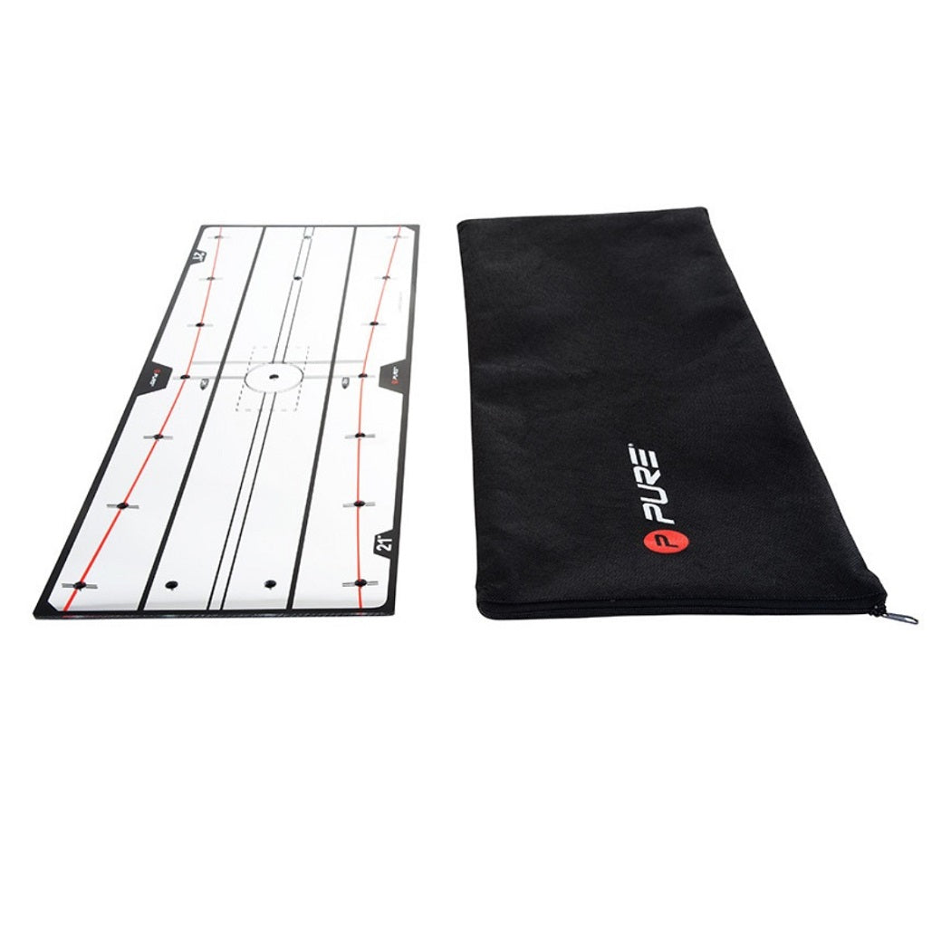 Pure2Improve Putting Mirror (21 inch) - mirror and its protective bag