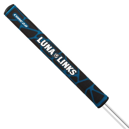 Luna Links Core 2.0 Golf Putter Grip - Black / Blue