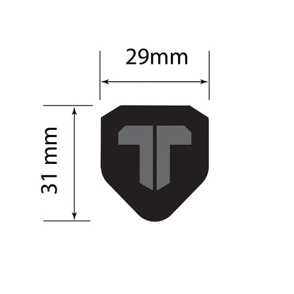 2Thumb Pistol 7E 29 Black Putter Grip - dimensions