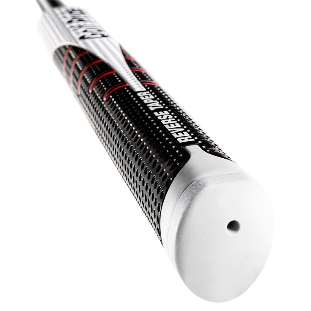 Close-up of a Reverse Taper putter grip on a white background