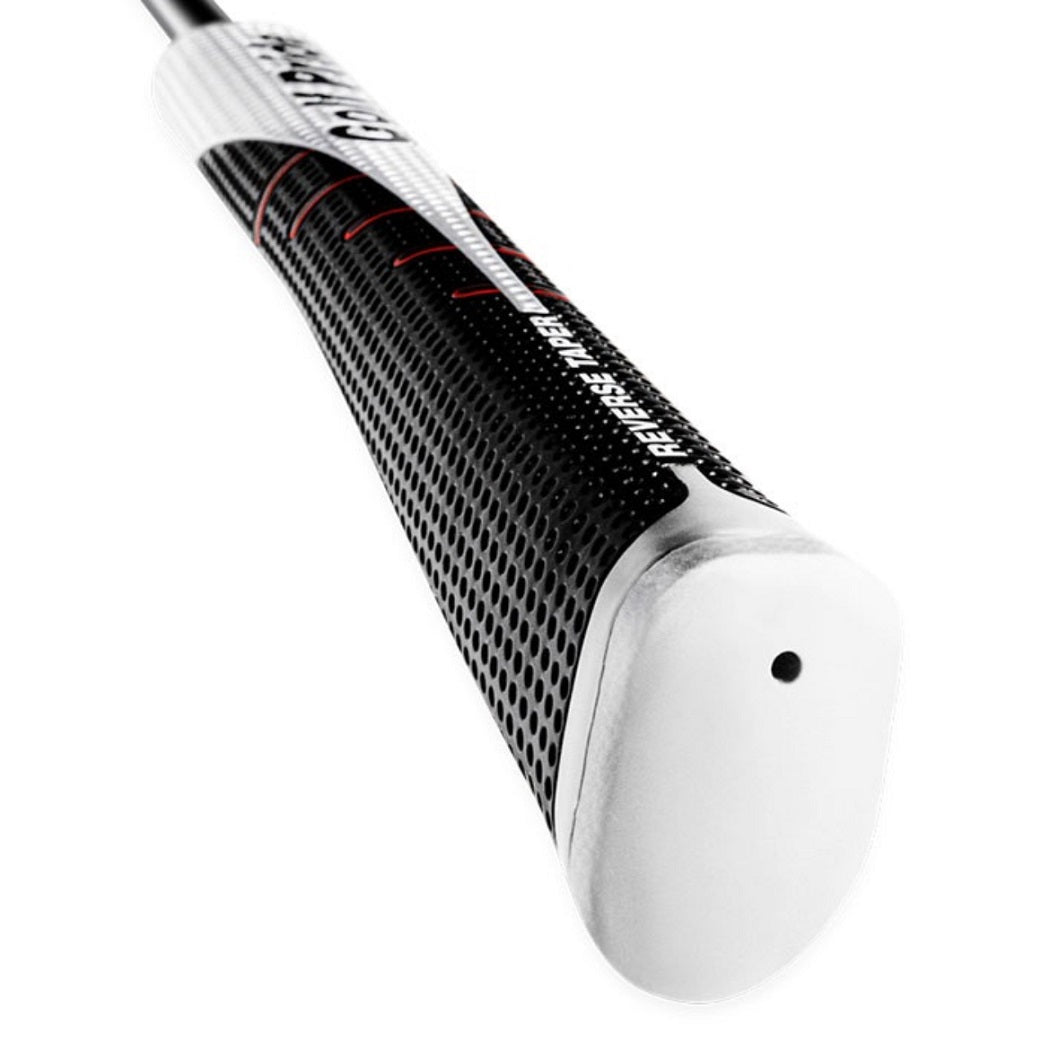 Close-up of a Golf Pride golf grip on a white background